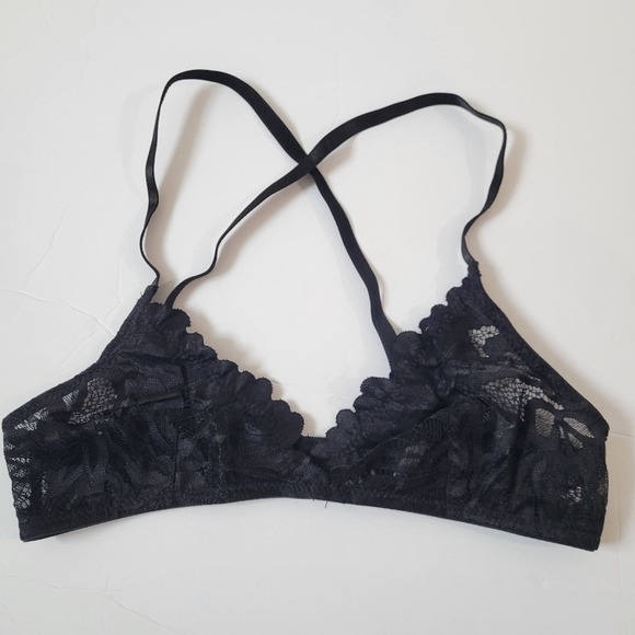 Yandy 2-Piece Black Bra and Thong Zip Panty Sexy Lace Lingerie Set Size L / XL - Picture 8 of 13